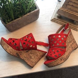 Spicy 🌶 Franco Sarto Wedge Heels Sz 6